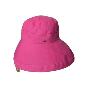 Scala Pink Sun Hat UPF 50+ Packable Bucket Hat Adjustable Beach Vacation NWT